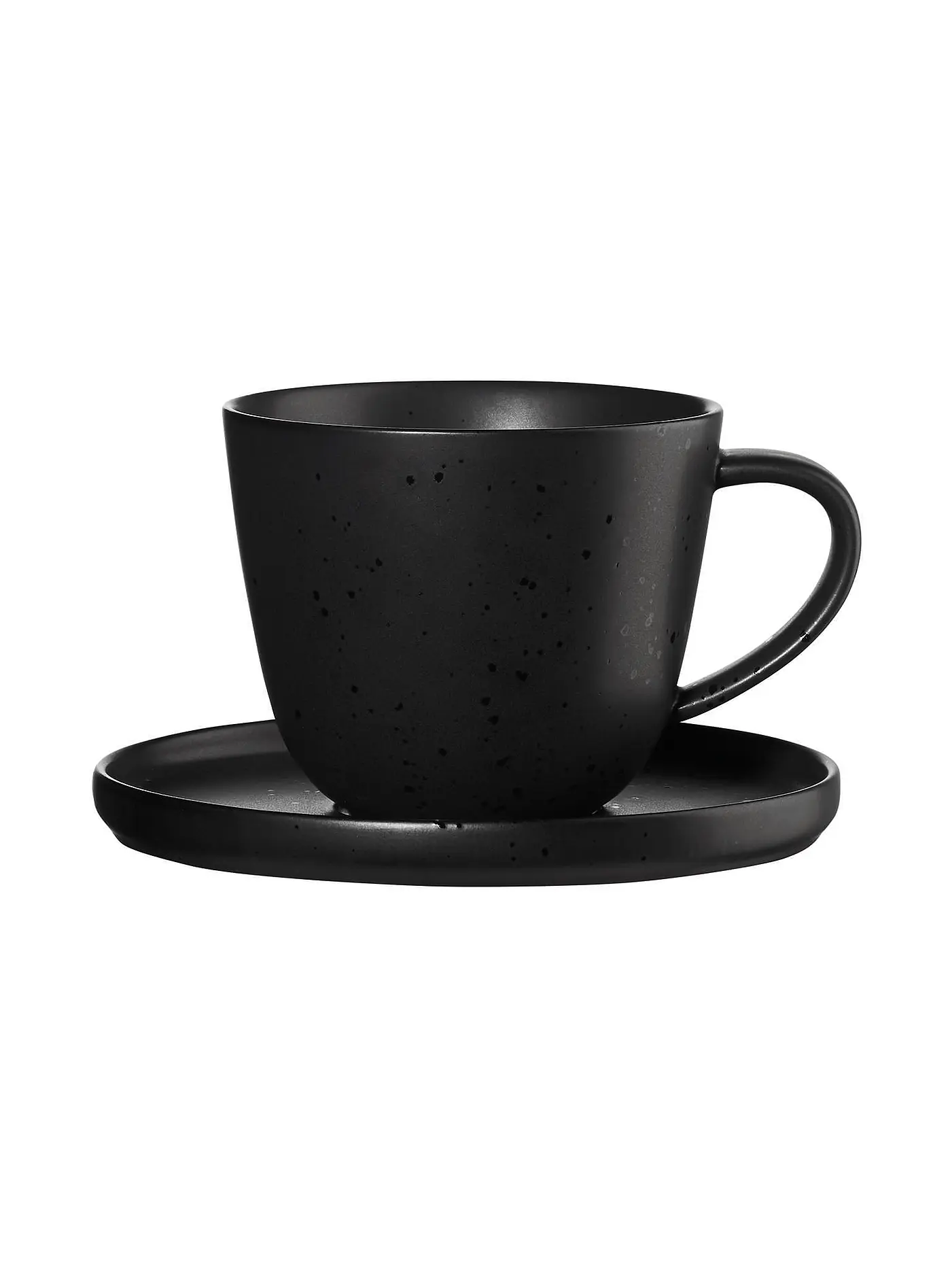 ASA SELECTION | Kaffeetasse mit Untertasse 0,25l Coppa Kuro/Schwarz | 